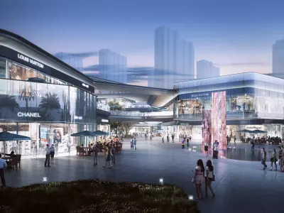 Futuristic Mixed Use Commercial Complex Landmark Tower 3D model