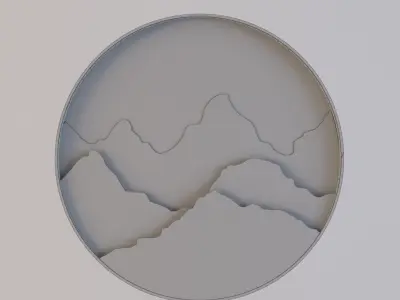 Sconce wall light Low-poly 3D model