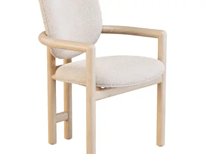 Dining Set - Hayes Table and Madeira Chairs 3D model