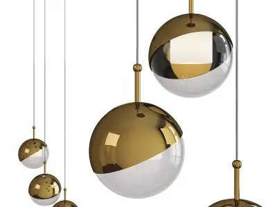 Dora P3 Multi Light Pendant Light Low-poly 3D model