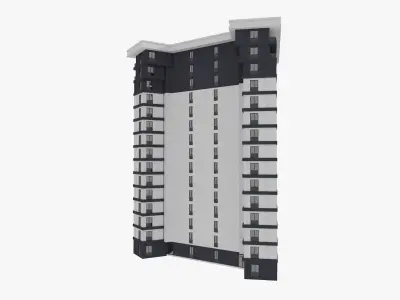 Residential Apartment Building 8 3D model