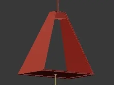Untitled triangular pendant light 3D model