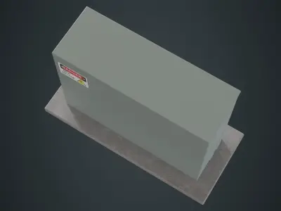 Electrical Enclosure 3A Low-poly 3D model