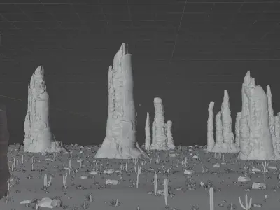 Desert start war  3D model