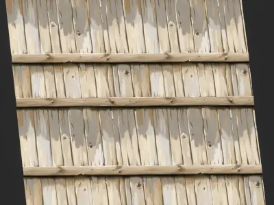 Stylized Wood Fence Seamless Texture  Texture