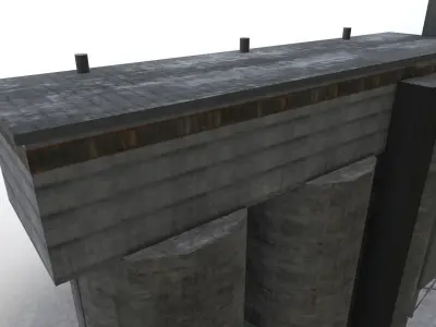 Amsterdam Factory2 Low-poly 3D model