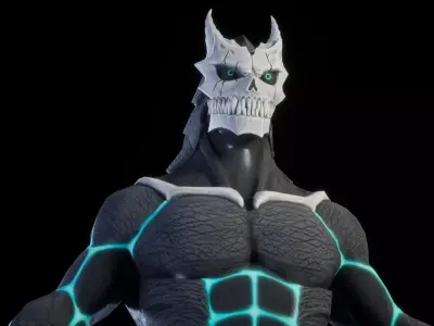 KAIJU No 8 Low-poly 3D model