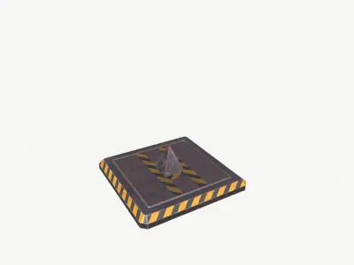 Spike Trap 4 Low-poly 3D model