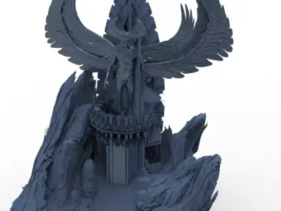 Angelic messenger cliffs  3D model