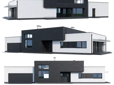 Modern house V110 3D model