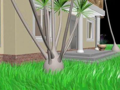 Exterior two floor house 3D model