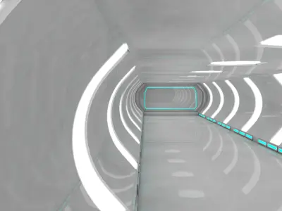 Sci Fi Interior 3D model 9