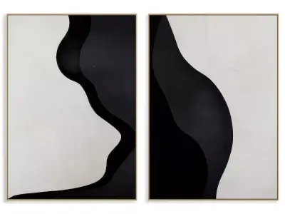 Abstract Painting Frame set 3D model 589