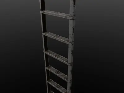 Metal Ladder 3D Model Low-poly 3D model