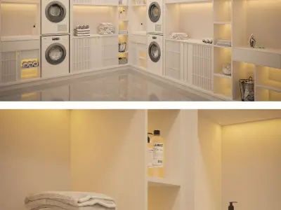 laundry room 3d model  3D model