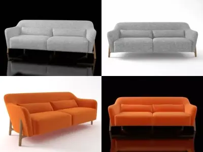 Pilotis Sofa 3D model