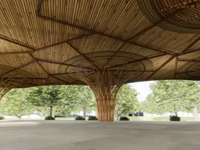 Bamboo Architecture 3D model