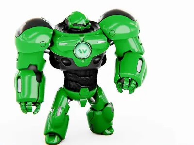 BATTLE DROID  GOLIATH  V-2    RIGGED 3D model