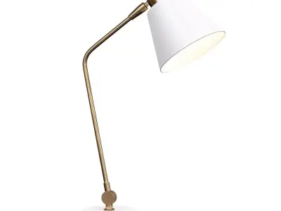  CYLINDER USB TASK TABLE LAMP Low-poly 3D model