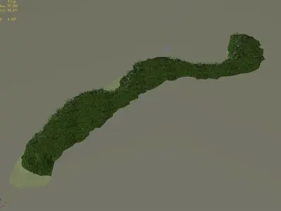 Explore the mountains - hillside - mountain road 3 3D model