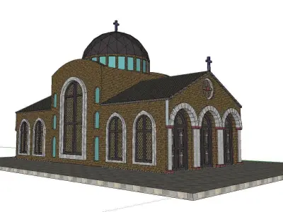 Architecture-Religion-God-Culture-Temple-081 church 3D model