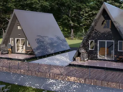A shape house 3D model