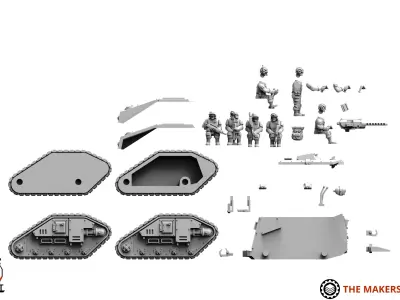 Universal Guard - Scout Tank 3D print model