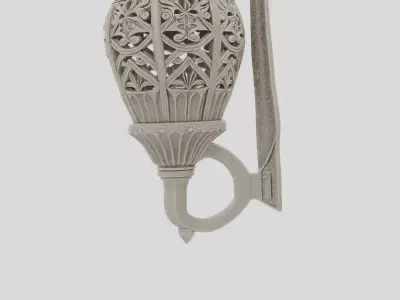 Stone Dungeon Torch Holder for 3D print 3D model