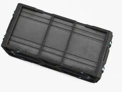 Sci-fi Container set of 3 V3 Low-poly 3D model