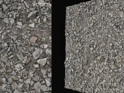 Floor and wall construction surfaces set1 UE Low-poly 3D model