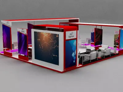 Stall Exhibition 3D model buy