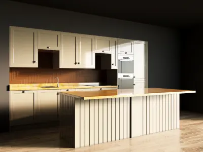 100-Kitchen4 glossy 9 3D model