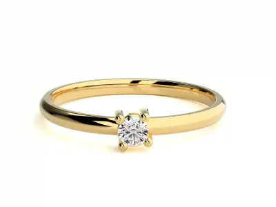 Women ring 3D print model 135