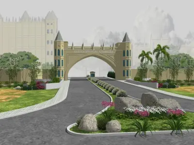 Spanish GATE Low-poly 3D model