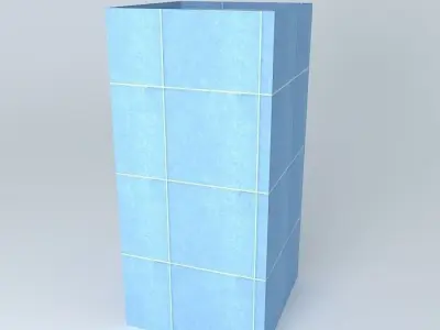 Bathroom Shower Enclosed Stall 3D model