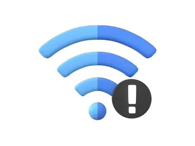 Wifi Problem Symbol v1 013 Low-poly 3D model