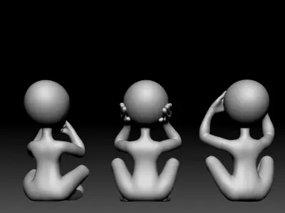 Alien Statue - 0130 3D print model