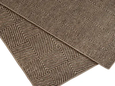 Carpet set 2225 - Hand Woven Dune Rug - 5K 3D model
