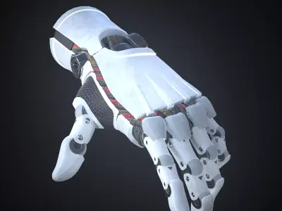 Sci-fi robotic hand 3D model