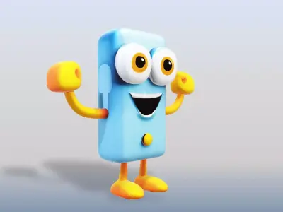 3D Cartoon character t stylized usb 3D model