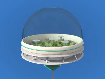 Futuristic Architecture Skyscraper 09 3D model