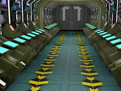 Sci Fi Corridor 3D model