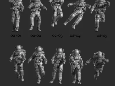 Astronaut 02 3D print model