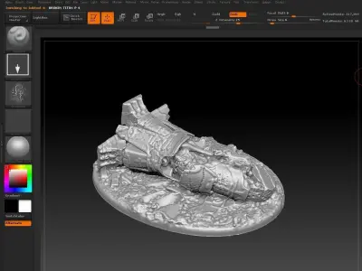 EPIC - ARMAGEDDON titans graveyard set 2 3D print model