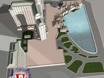 Bellagio Hotel Las Vegas 3D model