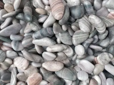 Pebble layer facture n9 low 3D model