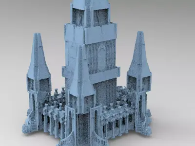 Third age Fort architecture Fort large  3D model