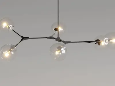 Catalyst branched chandelair 3D model