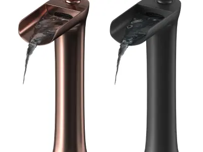 Waterfall Single Handle Basin Faucet 3D model