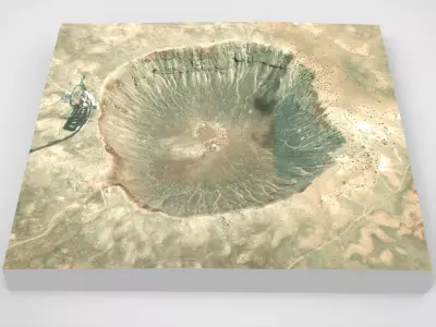 Meteor Crater Arizona USA 3D model